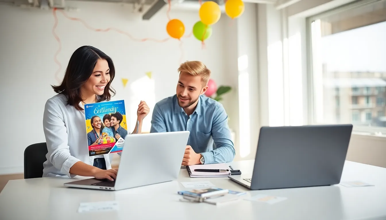 diverse team planning a budget-friendly event in a modern office.